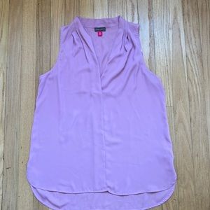 Vince Camuto v neck sleeveless blouse women medium